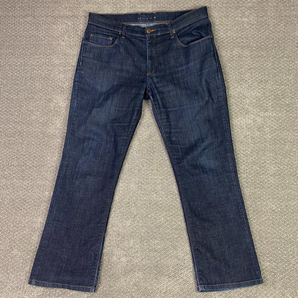 Mott & Bow Mosco Straight Jeans Men's 36 x 30 Measures 38 x 29 Stretch Blue and